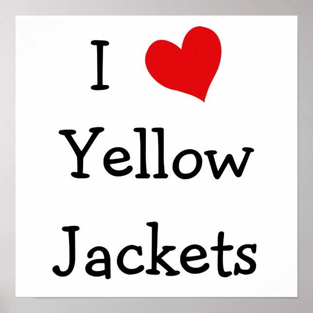 Poster J'Aime Les Vestes Jaunes (Devant)