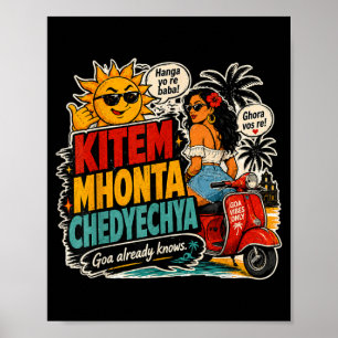 Poster J'aime les vibrations de Goa