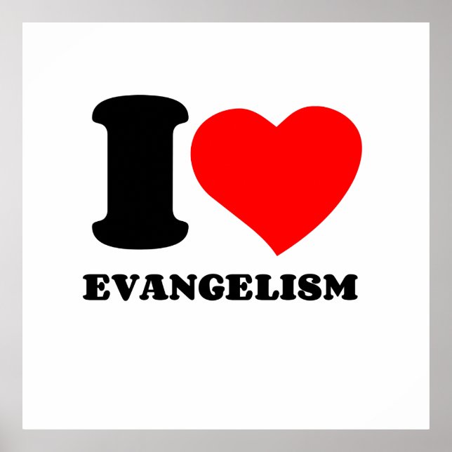 POSTER J'AIME L'ÉVANGELISME (Devant)