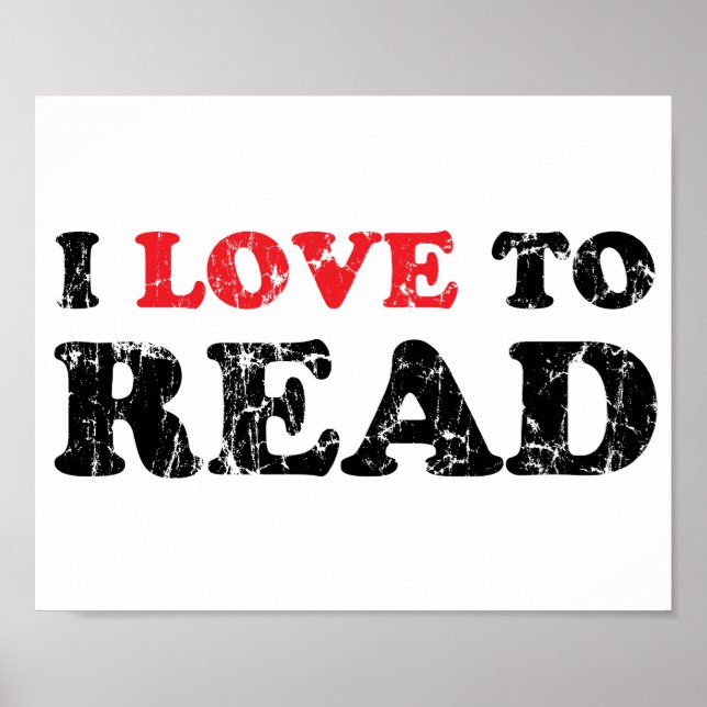 Poster J'Aime Lire Perturbé (Devant)