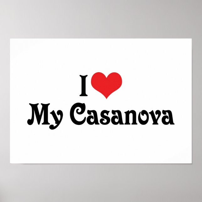 Poster J'aime ma Casanova (Devant)