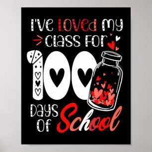 Poster J'aime ma classe pour 100 jours professeur Valent