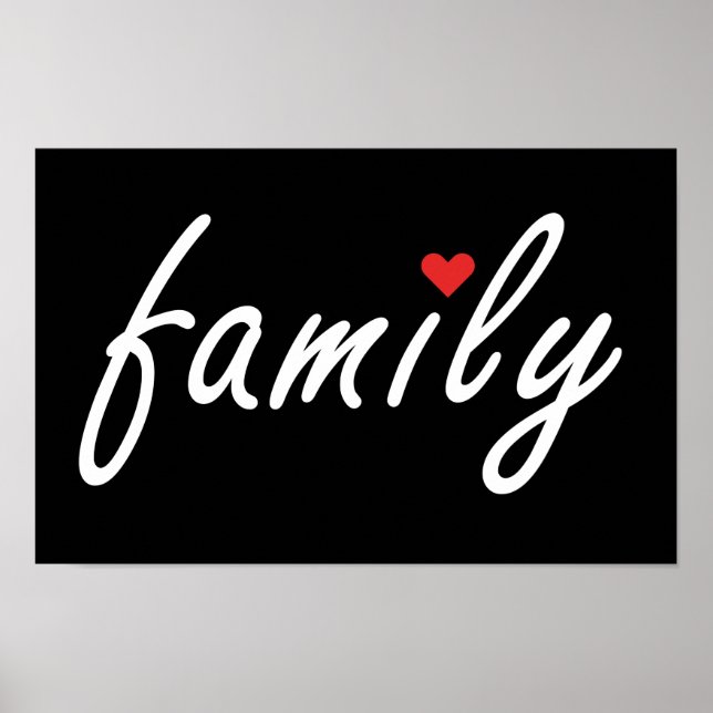 Poster J'aime ma famille (Devant)