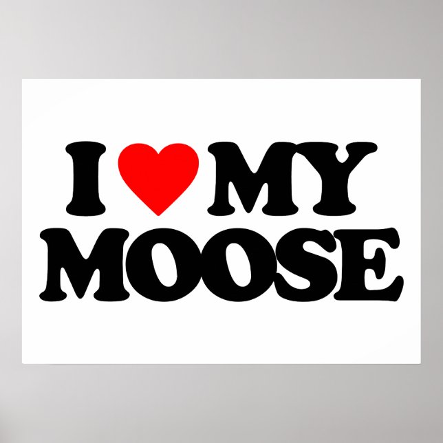 POSTER J'AIME MA MOOSE (Devant)