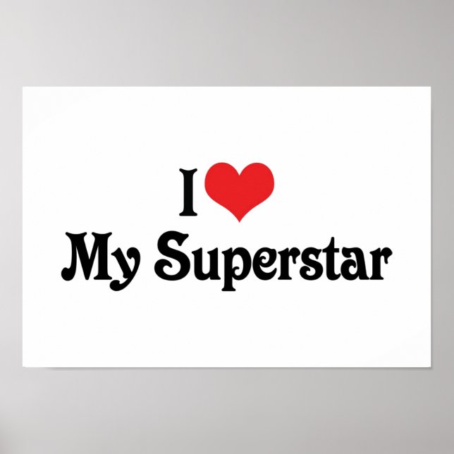 Poster J'aime ma Superstar (Devant)