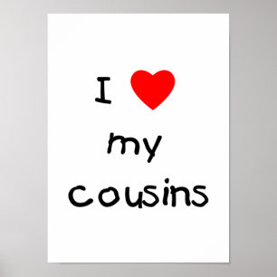 Poster J'Aime Mes Cousins