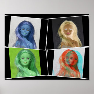 Poster J'aime mes poupées