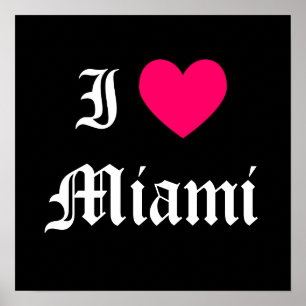 Poster J'aime Miami