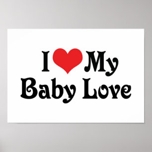 Poster J'Aime Mon Amour Bébé