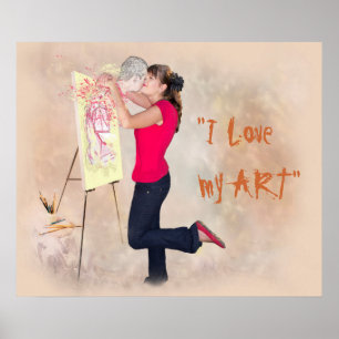 POSTER J'AIME MON ART