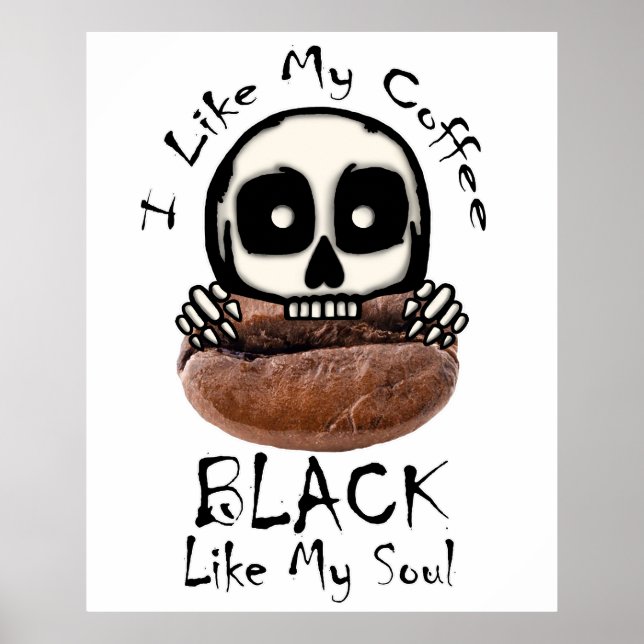 Poster J'Aime Mon Café Noir (Devant)