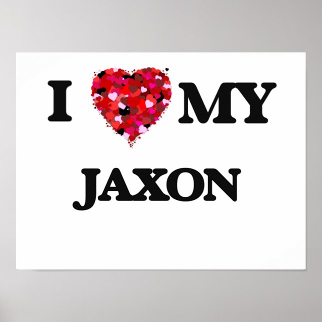 Poster J'aime mon Jaxon (Devant)