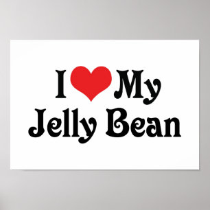 Poster J'Aime Mon Jelly Bean