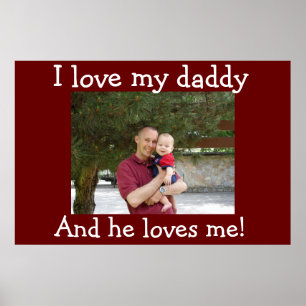 Poster J'aime mon papa