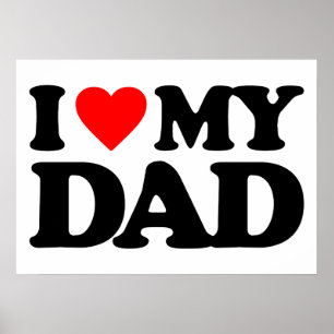 POSTER J'AIME MON PAPA