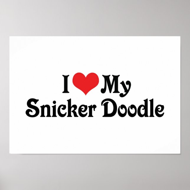 Poster J'Aime Mon Snicker Doodle (Devant)