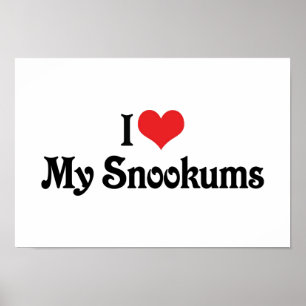 Poster J'aime mon Snookums