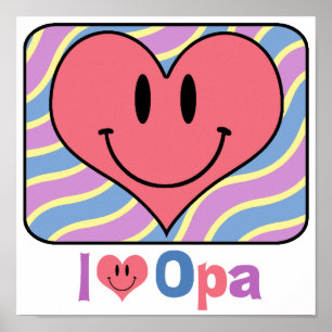 Poster J'aime Opa