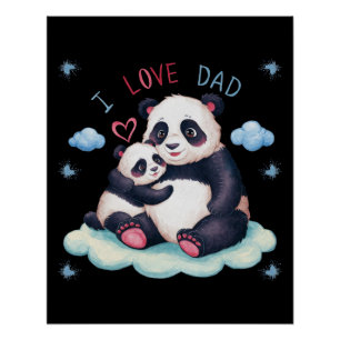 Poster J'aime papa