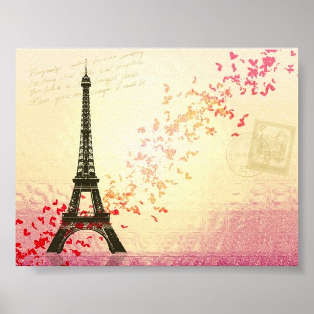 Poster J'aime Paris au printemps (Devant)