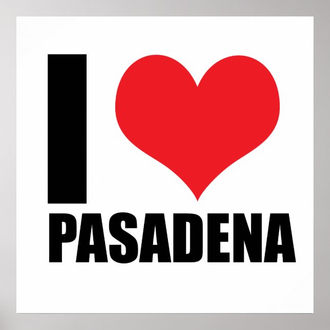 Poster J'aime Pasadena (Devant)