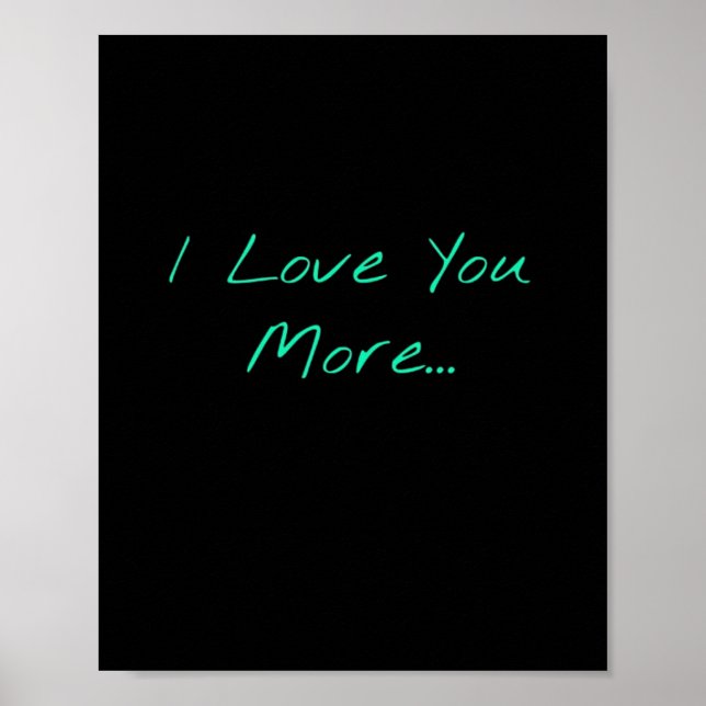 Poster J'aime plus de style manuscrit  (Devant)