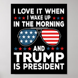 Poster J'Aime Quand Trump Est Président 47 Inauguration