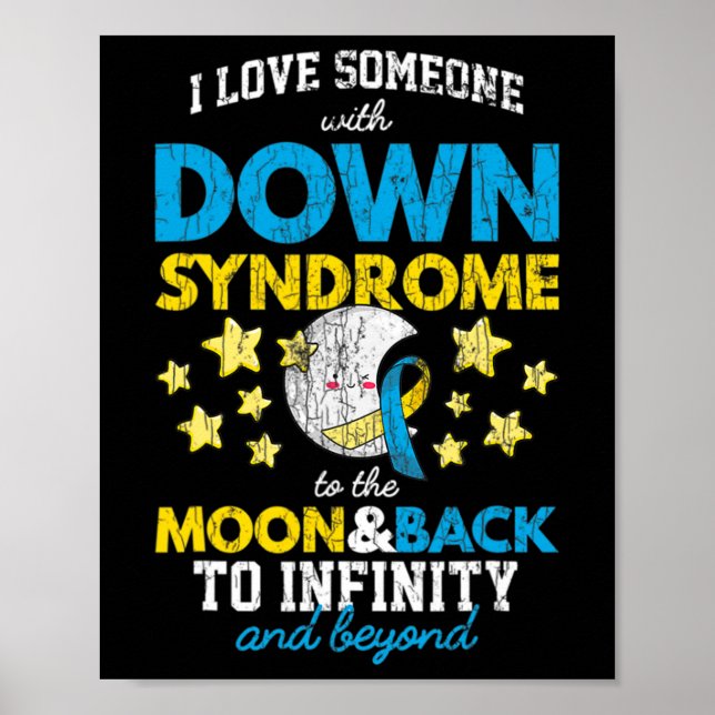 Poster J'Aime Quelqu'Un Avec Le Syndrome De Down Sur La L (Devant)