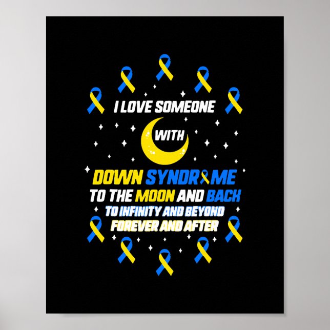 Poster J'Aime Quelqu'Un Qui A Une Sensibilisation Au Synd (Devant)