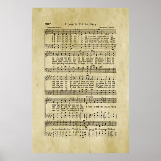 Poster J'Aime Raconter L'Histoire Gospel Sheet Music