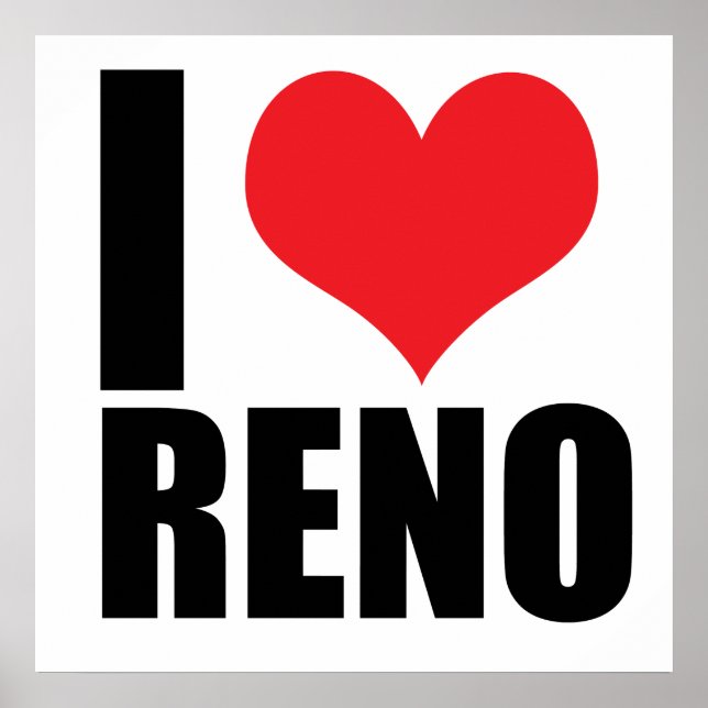 Poster J'aime Reno (Devant)