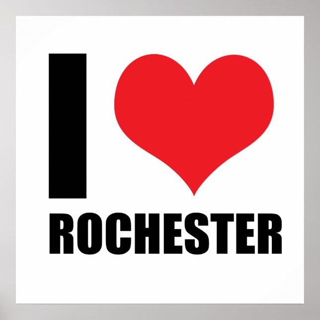 Poster J'aime Rochester (Devant)