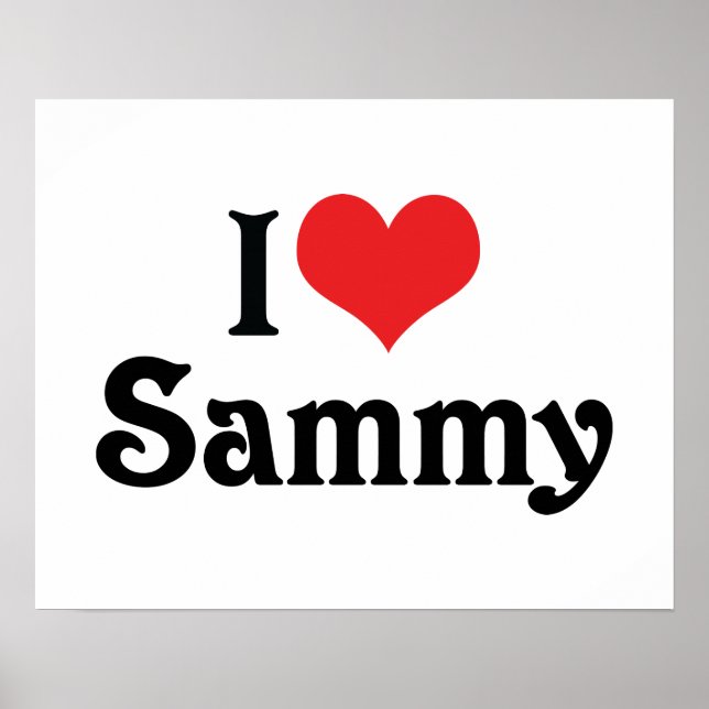 Poster J'aime Sammy (Devant)