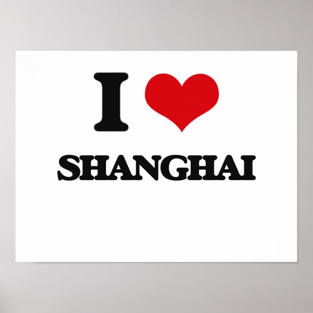 Poster J'aime Shanghai (Devant)