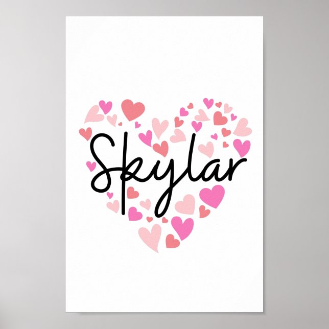 Poster J'aime Skylar (Devant)