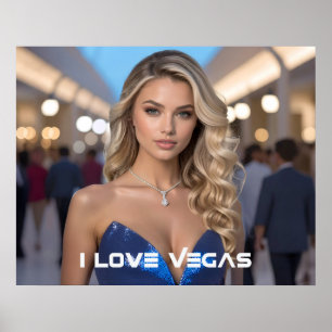 POSTER J'AIME VEGAS