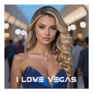 POSTER J'AIME VEGAS