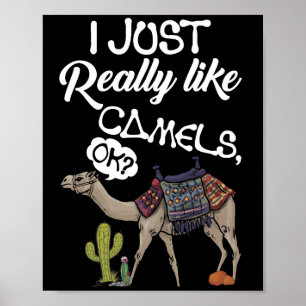 Poster J'Aime Vraiment Les Camels OK Camel