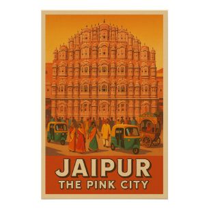 Poster Jaipur - La ville rose