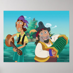 Poster Jake et les pirates du Neverland Sharky & Bones