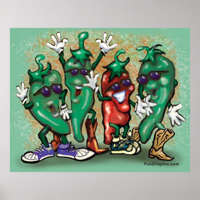 Poster Jalapenos (Devant)