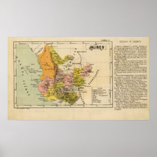 Poster Jalisco, Mexique
