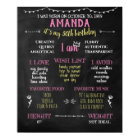 Jalon Anniversaire Photo Shoot Adulte Chalkboard