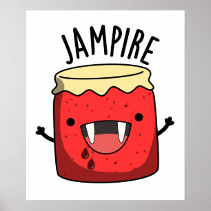 Poster Jam-arbitre Funny Vampire Jam Pun