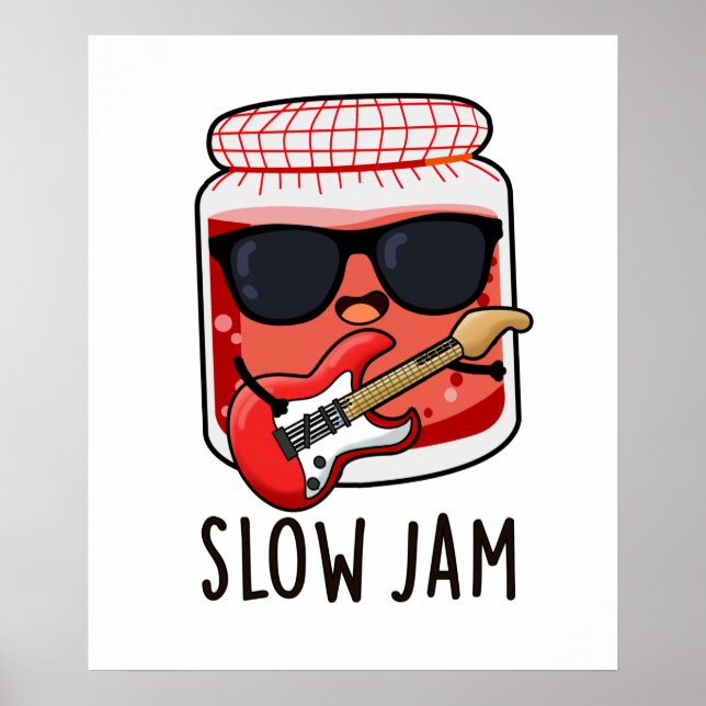 Poster Jam lent amusant jeu de nourriture (Devant)