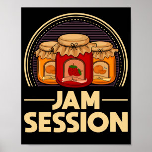 Poster Jam Session Musique Pun Jelly Lover