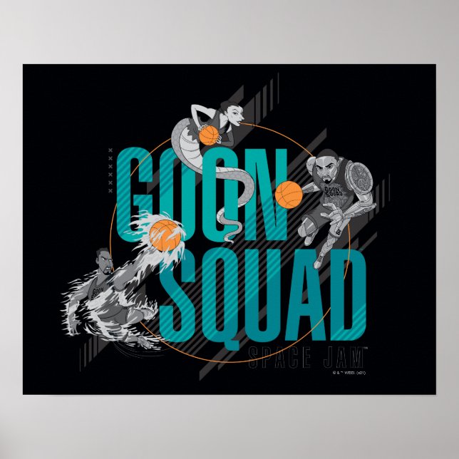 Poster JAM SPACE : UN NOUVEAU LEGAC™ | Dribble GOON SQUAD (Devant)