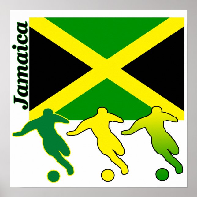 Poster jamaïcain de football (Devant)