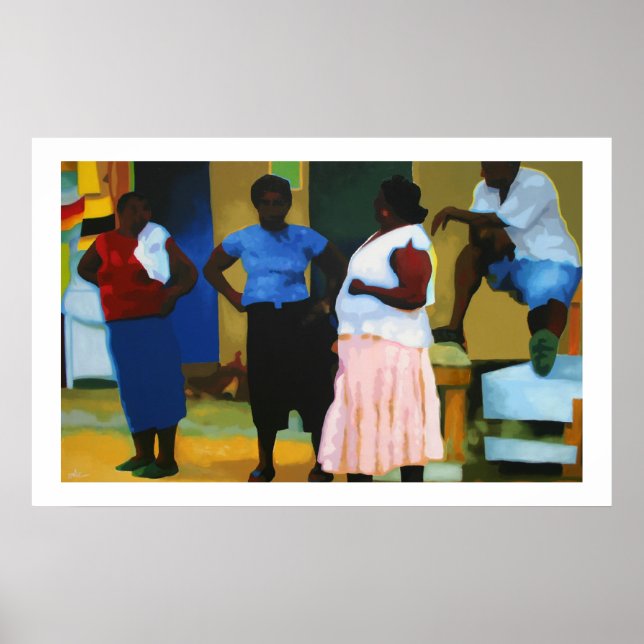 Poster Jamaïcains à Negril (Devant)