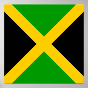 Poster Jamaïque Drapeau Jamaïque Pays d'origine ethnique